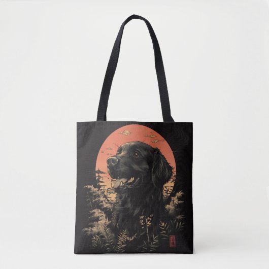 Tote Bag Rétrificateur noir placé (Devant)