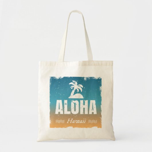 Tote Bag Rétro Aloha Hawaï (Devant)