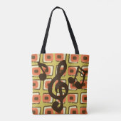Tote Bag Retro Atomic Era Mid Century Musique MCM Moderne (Dos)