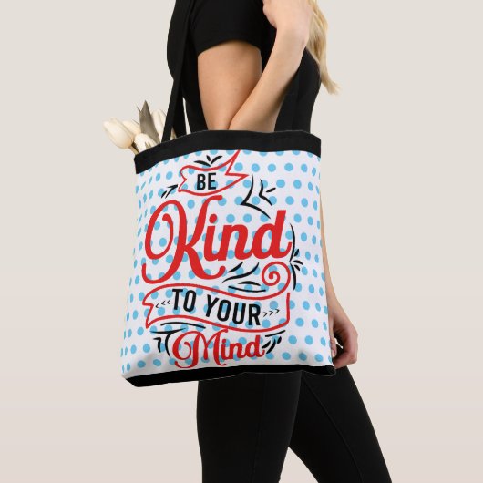 Tote Bag Retro Be Kind (De près)