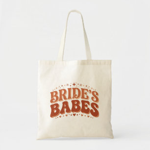 Tote Bag Retro Bride's Babes Terracotta Enterrement de Vie