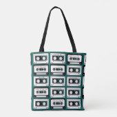 Tote Bag Rétro cassette de bande personnalisée (Dos)