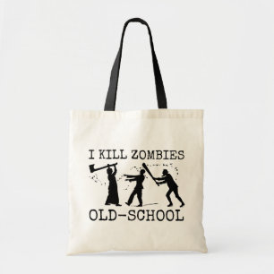 Tote Bag Rétro chasseur drôle de tueur de zombi de vieill