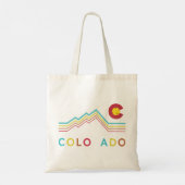 Tote Bag Retro Colorado Drapeau Rocky Mountain Souvenir (Dos)