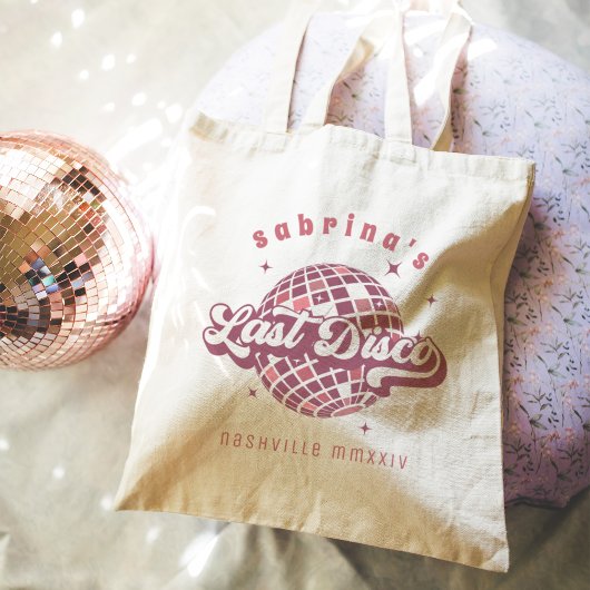 Tote Bag Retro Dernière Disco Bachelorette Party