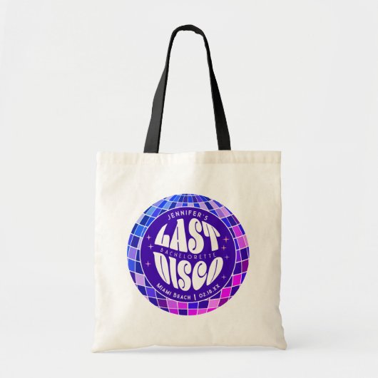 Tote Bag Retro Disco Super Bachelorett Week-end Fête Favori (Devant)