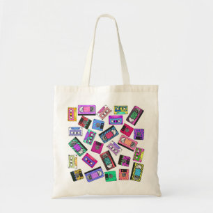 Tote Bag Rétro enregistreurs à cassettes modelés des ann
