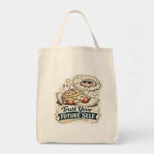 Tote Bag Rétro Faites Confiance à Votre Futur Self Squelett