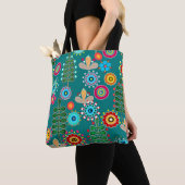Tote Bag Rétro, Flower Patch (De près)