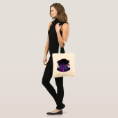 Tote Bag Rétro Futurisme Néoon Synthwave (Devant (modèle))