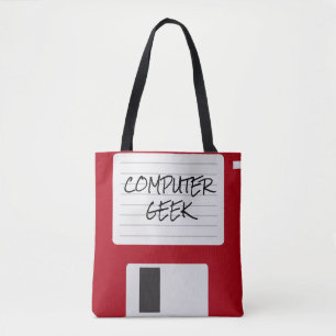 Tote Bag Rétro geek drôle d'ordinateur