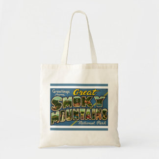 Tote Bag Retro Great Smoky Mountains