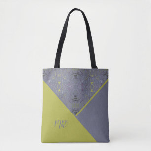 Tote Bag Retro Green et Grey