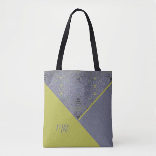 Tote Bag Retro Green et Grey (Devant)