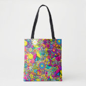 Tote Bag Retro Groovy FUN Années 60 Soixante Funky (Devant)
