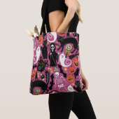 Tote Bag rétro halloween bublegum (De près)