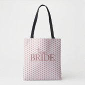 Tote Bag Retro Hearts Pink Burgundy Y2K Style (Devant)