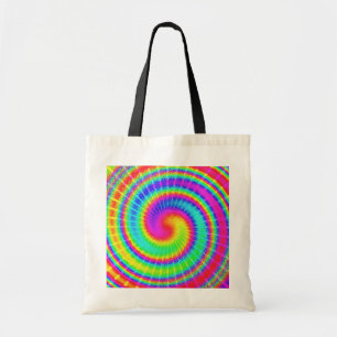 Tote Bag Rétro hippie de colorant de cravate psychédélique
