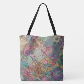Tote Bag Retro Hippie : Imaginaire Fourre-tout (Dos)