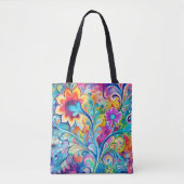 Tote Bag Rétro Hippsychedelique 70s 60s Hip (Devant)