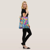 Tote Bag Rétro Hippsychedelique 70s 60s Hip (Sur le modèle)