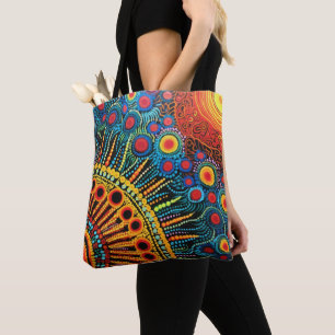 Tote Bag Rétro Hippsychedelique 70s 60s Hip