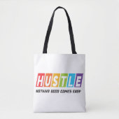 Tote Bag Retro Hustle Nothing Good Comprend Facile (Devant)