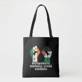 Tote Bag Rétro Irlande Palestine Solidarité Première révolu (Devant)