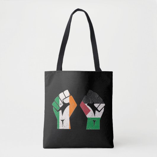 Tote Bag Rétro Irlande Palestine Solidarité Première révolu (Devant)