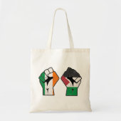 Tote Bag Rétro Irlande Palestine Solidarité Première révolu (Devant)