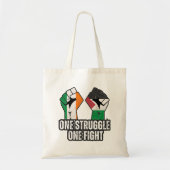 Tote Bag Rétro Irlande Palestine Solidarité Première révolu (Devant)