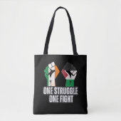 Tote Bag Rétro Irlande Palestine Solidarité Première révolu (Devant)