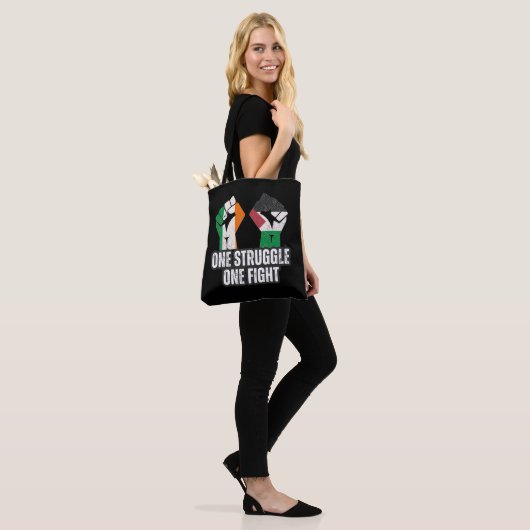 Tote Bag Rétro Irlande Palestine Solidarité Première révolu (Sur le modèle)