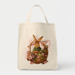 Tote Bag Rétro lapin de Pâques Fourre-tout