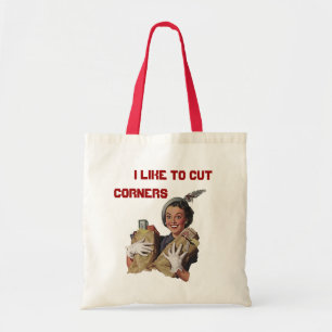TOTE BAG RÉTRO LE COUPEUR DE COUPONS-PRIMES HEUREUX MET EN