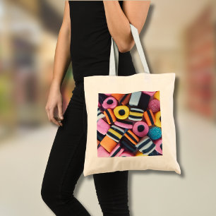 Tote Bag Retro Licorice Allsports Sweets Pop Art Design