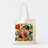 Tote Bag Retro Love Couple Comics (Dos)