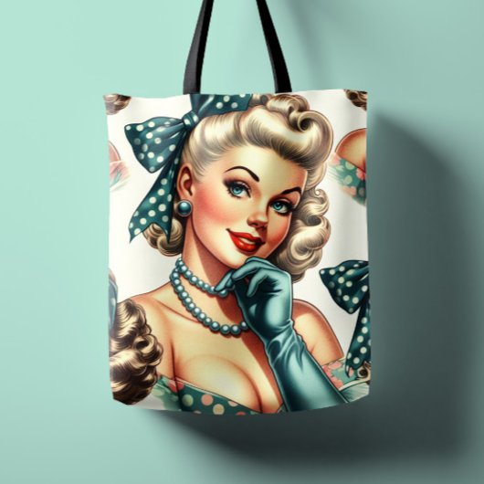 Tote Bag Rétro Mignon Pin-Up Classique