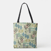 Tote Bag Rétro Moderne du Milieu du Siècle Abstrait Atomiqu (Dos)