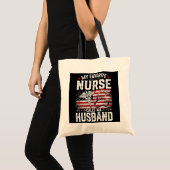 Tote Bag Rétro Mon Infirmière Préférée Me Appelle Mari Amér (Devant (produit))