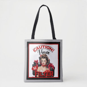 Tote Bag Retro Noël Sans Filtre Pin-Up