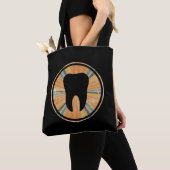 Tote Bag Retro Orthodontic Dentistry - Graphisme des dents (De près)