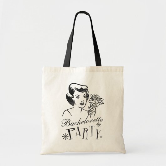Tote Bag Rétro partie de Bachelorette (Devant)