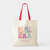 Tote Bag Retro pastel coloré époque d'anniversaire moderne (Dos)