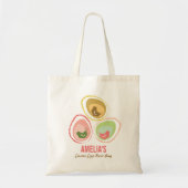 Tote Bag Retro Pastels Chicks Chic mignon Chasse aux oeufs  (Devant)