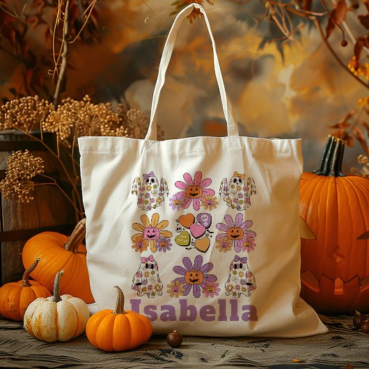 Tote Bag Retro Personnalisé les années 70 Ghost Trick Ou Tr