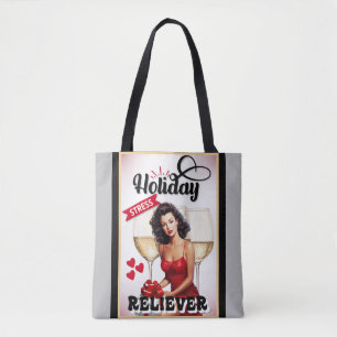 Tote Bag Rétro Pinup pour soulager le stress des fêtes