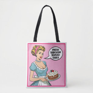 Tote Bag Retro Pinup_ servi tous les jours