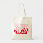 Tote Bag Retro Police Funny Motivational Citation Gym (Devant)