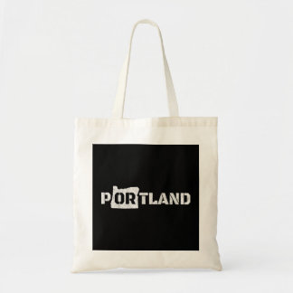 Tote Bag Retro Portland Oregon À travers les DISTRES Vintag